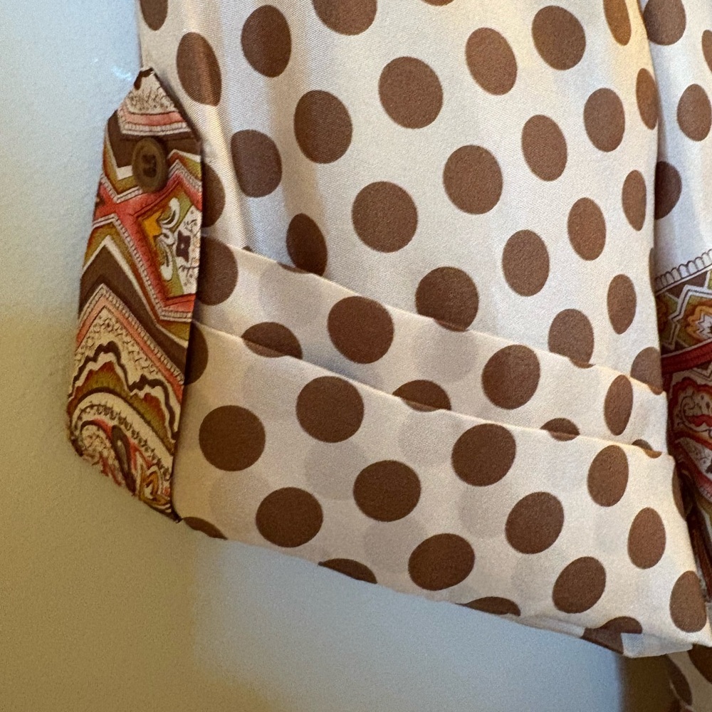 BCBG MaxAzria Beige Silk Top - Picture 4 of 8